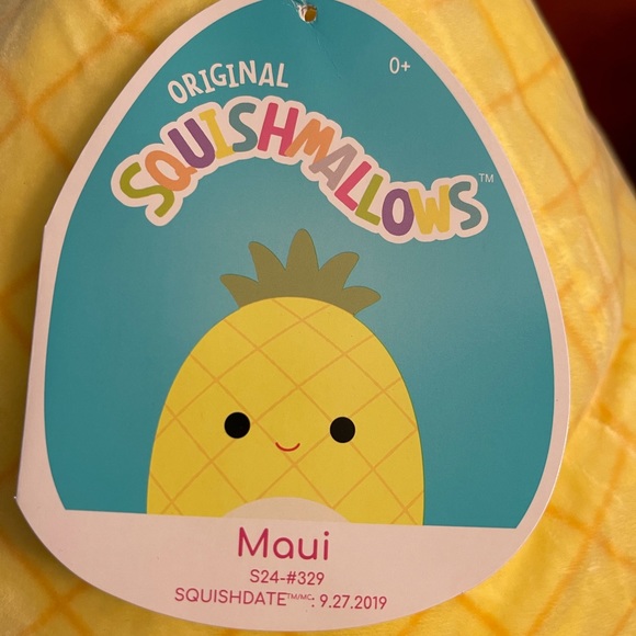 MAUI 20” JUMBO MAUI THE PINEAPPLE EXTREMELY RARE  NWT SQUISH DATE 9/27/2… - Picture 5 of 6